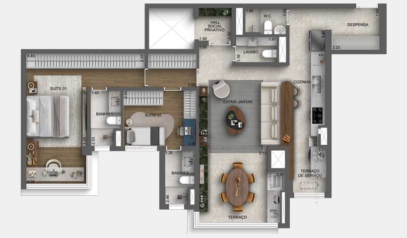 Casa Nacional Eztec - Planta 3